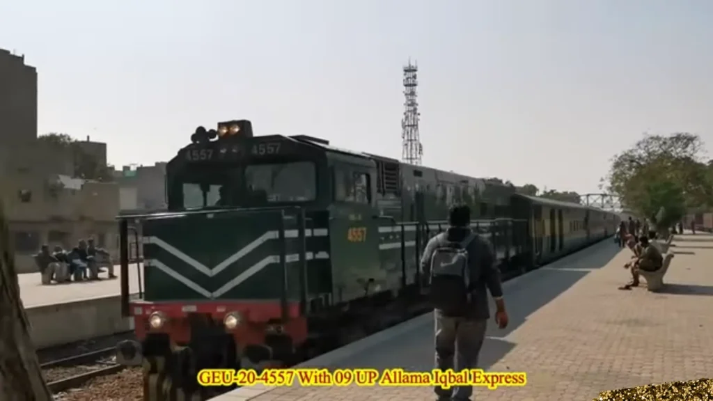 allama iqbal express train timing and route